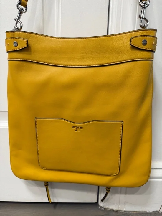 Tory Burch Moto Swingpack Mustard Yellow Leather - Picture 6 of 16